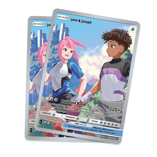 Personalized Poke Card, custom holographic anime trading card