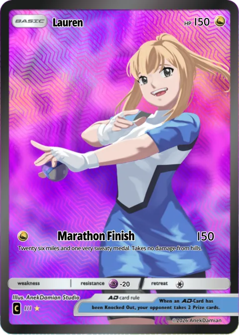 Lauren trading card